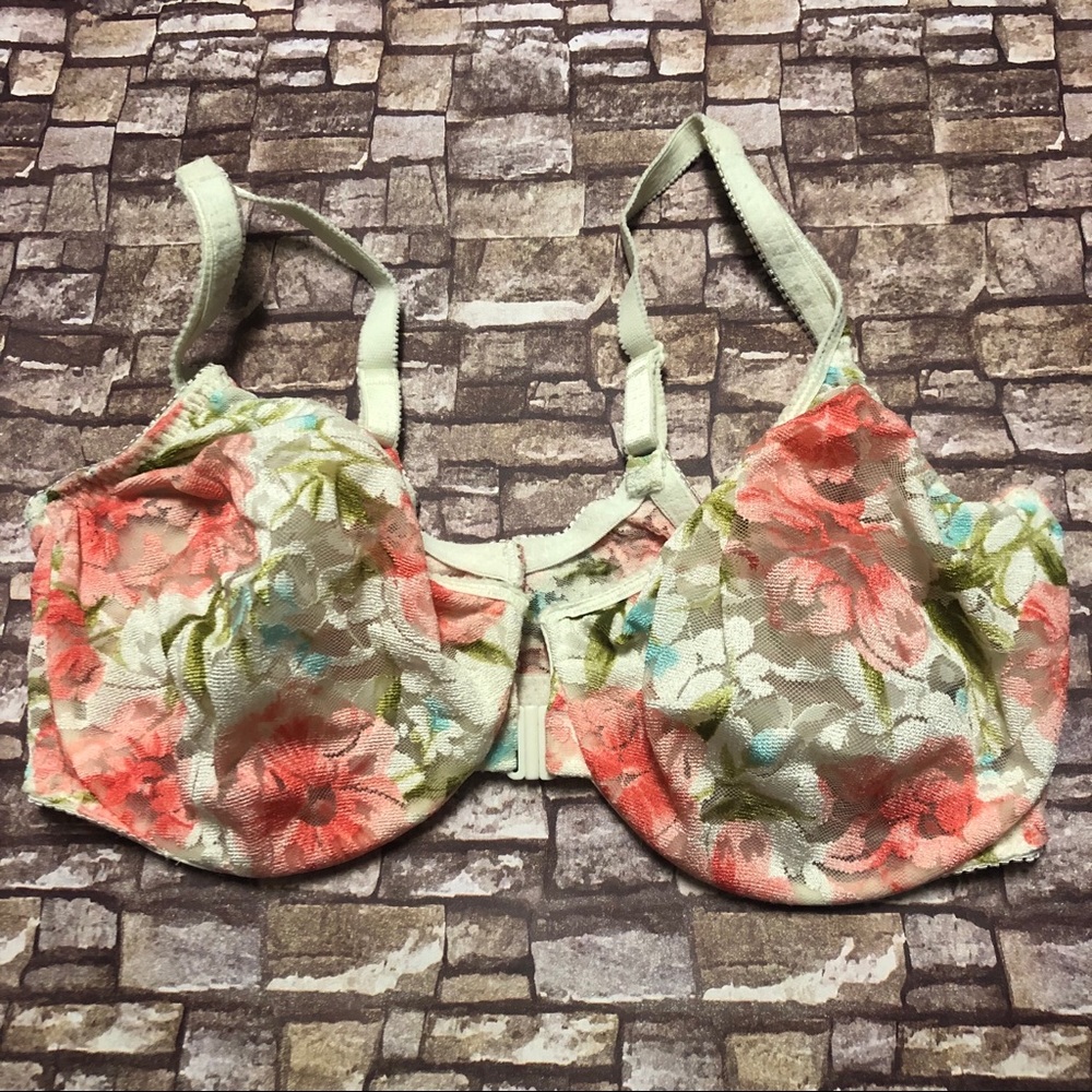 VS Floral Unlined Front Clasp Bra